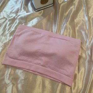 Light pink strapless top